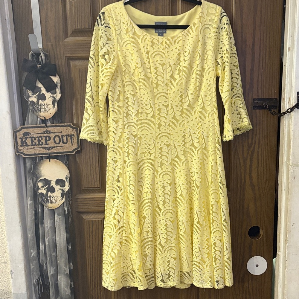 Rabbit Rabbit Rabbit Sunny Yellow Lace Dress